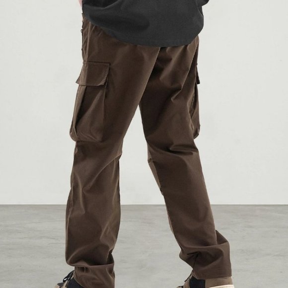 Brown Mens Cargo Pants - Picture 2 of 4